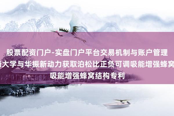 股票配资门户-实盘门户平台交易机制与账户管理解析 华裔大学与华振新动力获取泊松比正负可调吸能增强蜂窝结构专利